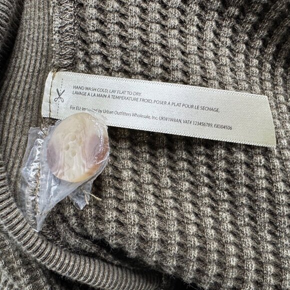 Free People FP One Scout Dip Dye Jacket Button-Front Olive Green 100% Cotton SzS - Picture 12 of 13